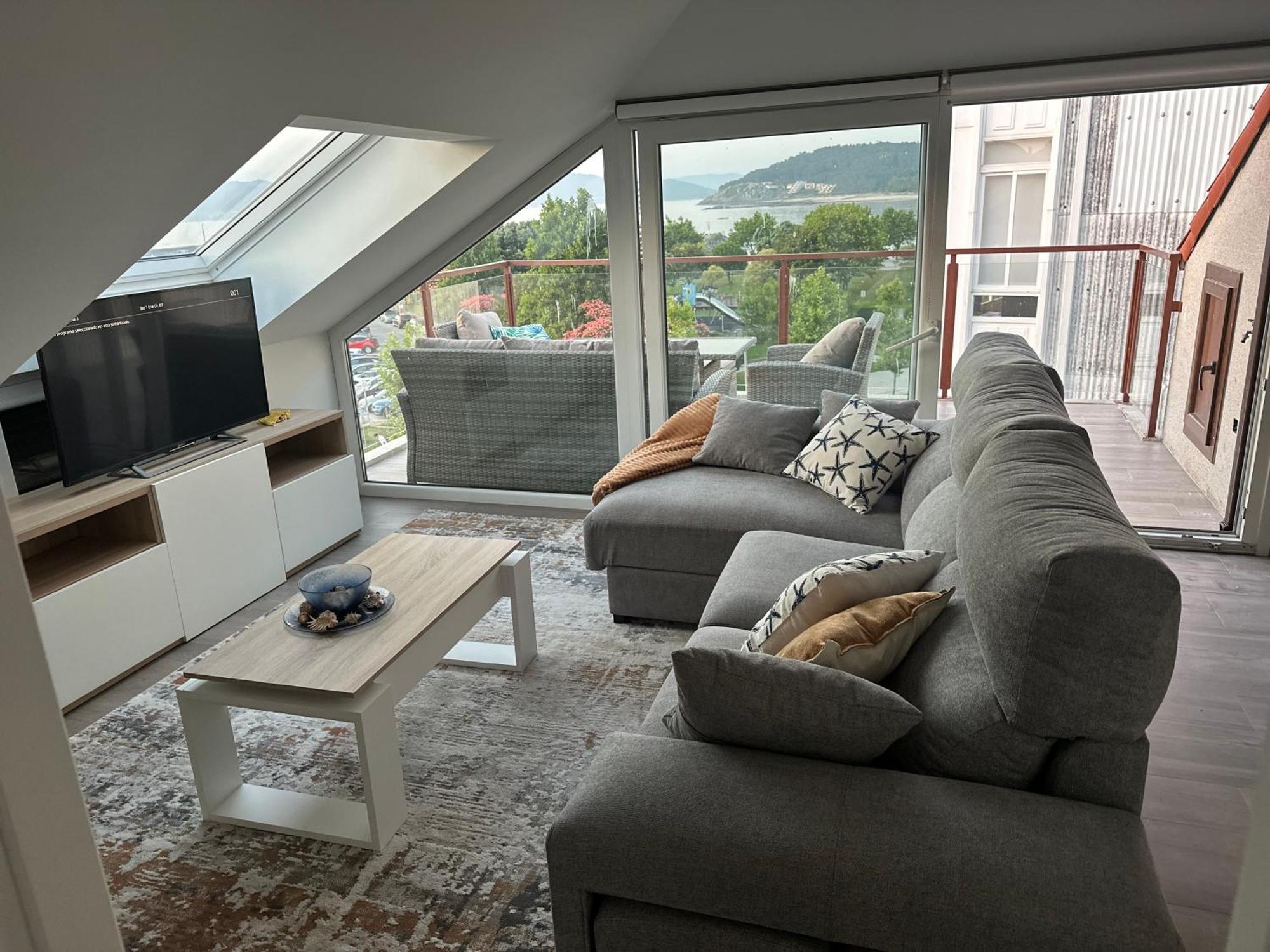 Atico Mirando O Mar Apartment Porto do Son Ngoại thất bức ảnh