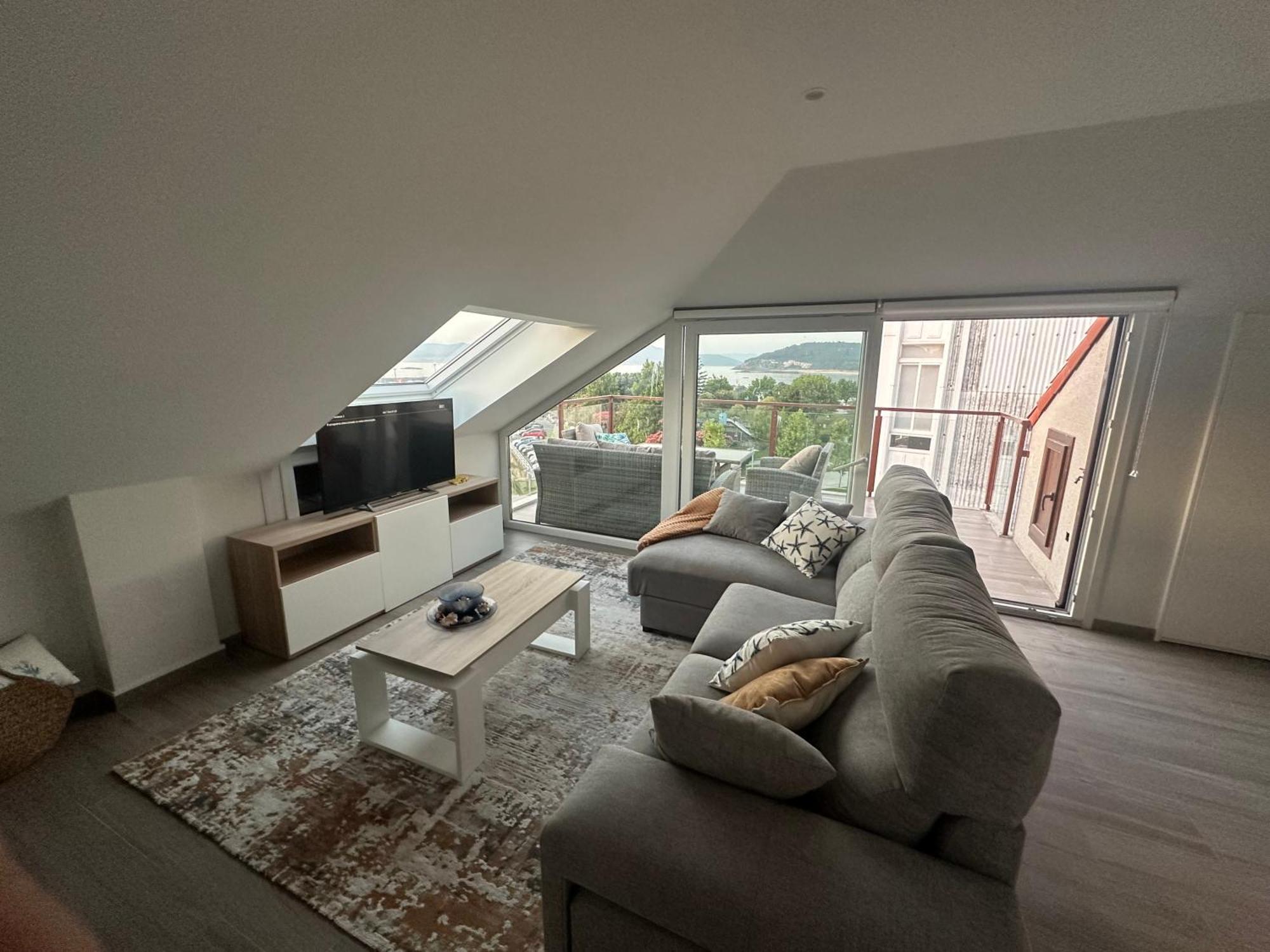 Atico Mirando O Mar Apartment Porto do Son Ngoại thất bức ảnh