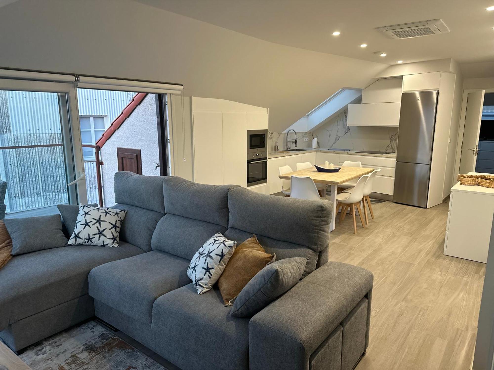 Atico Mirando O Mar Apartment Porto do Son Ngoại thất bức ảnh