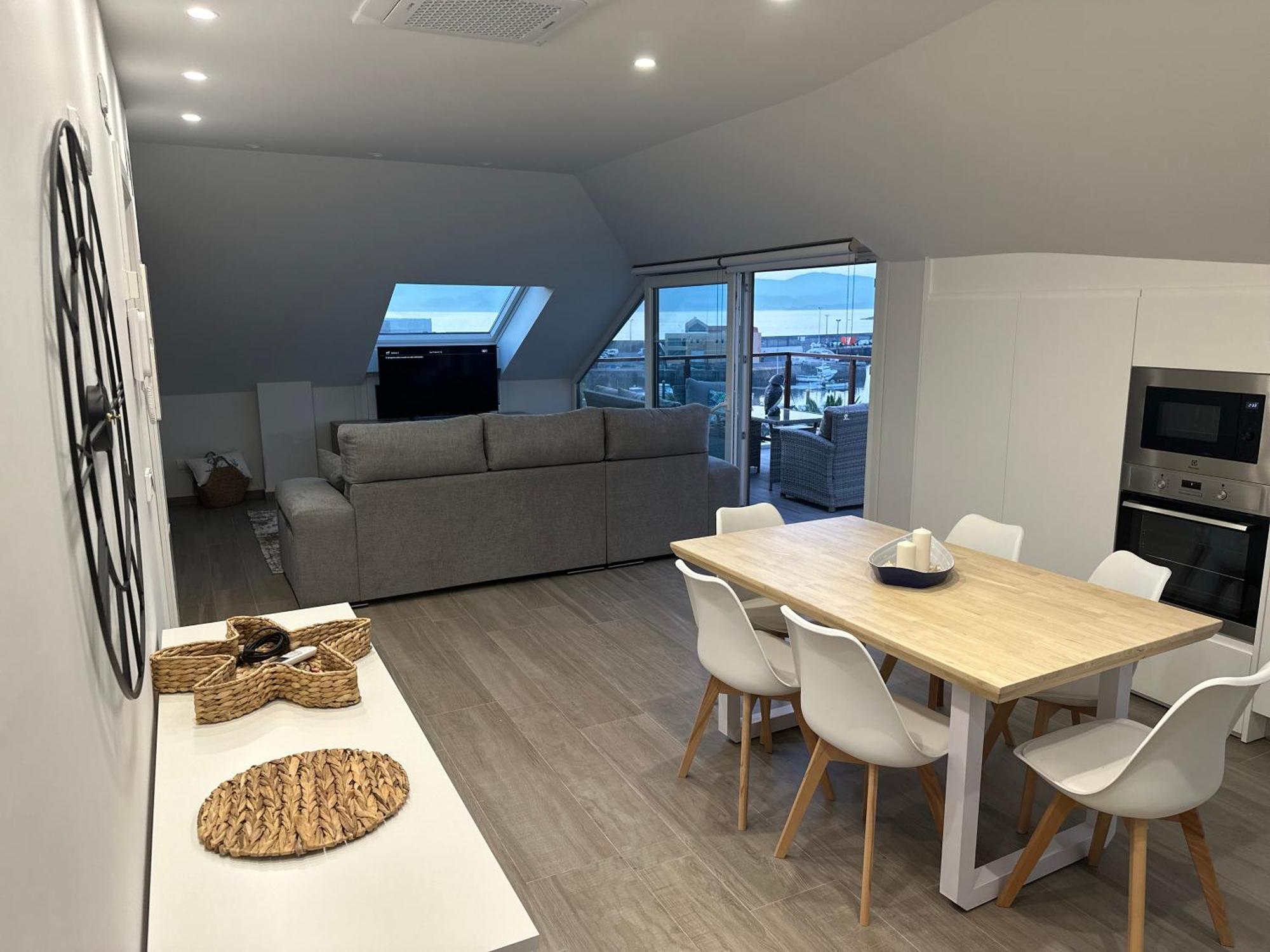 Atico Mirando O Mar Apartment Porto do Son Ngoại thất bức ảnh